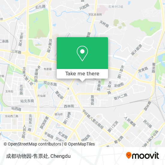 成都动物园-售票处 map