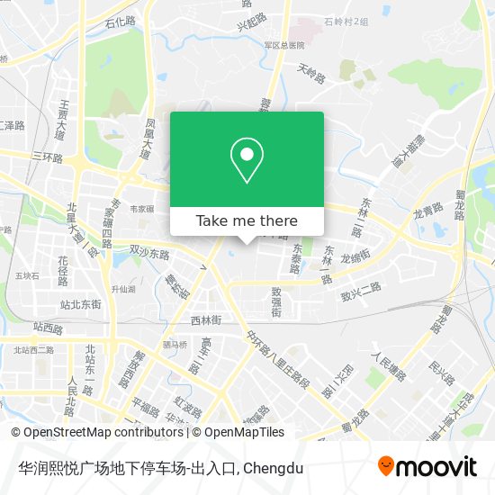 华润熙悦广场地下停车场-出入口 map