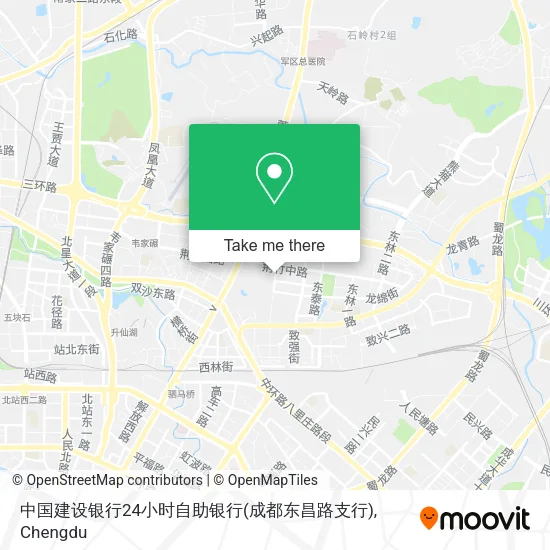 中国建设银行24小时自助银行(成都东昌路支行) map