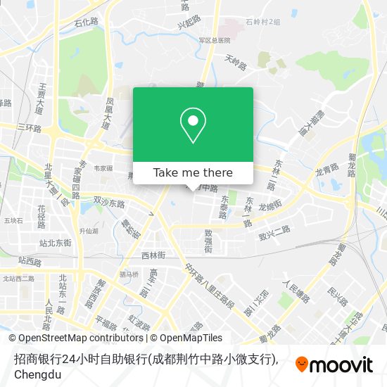 招商银行24小时自助银行(成都荆竹中路小微支行) map