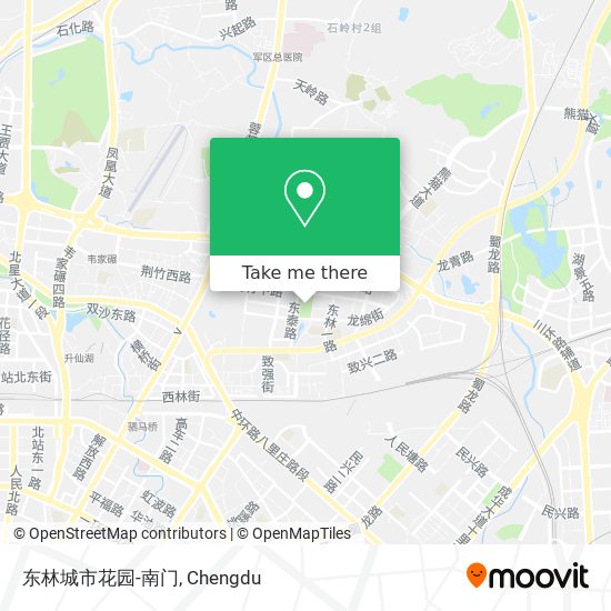东林城市花园-南门 map