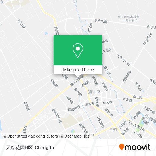 天府花园B区 map