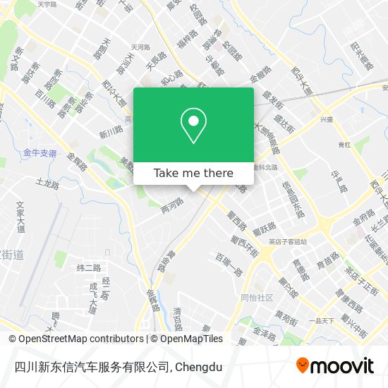 四川新东信汽车服务有限公司 map