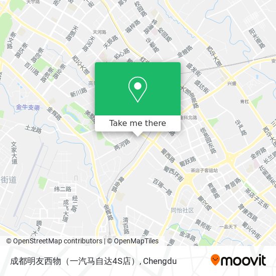 成都明友西物（一汽马自达4S店） map