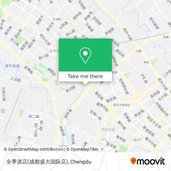 全季酒店(成都盛大国际店) map