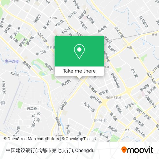 中国建设银行(成都市第七支行) map
