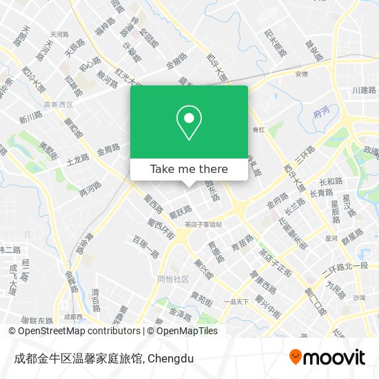 成都金牛区温馨家庭旅馆 map