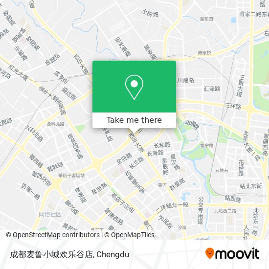 成都麦鲁小城欢乐谷店 map