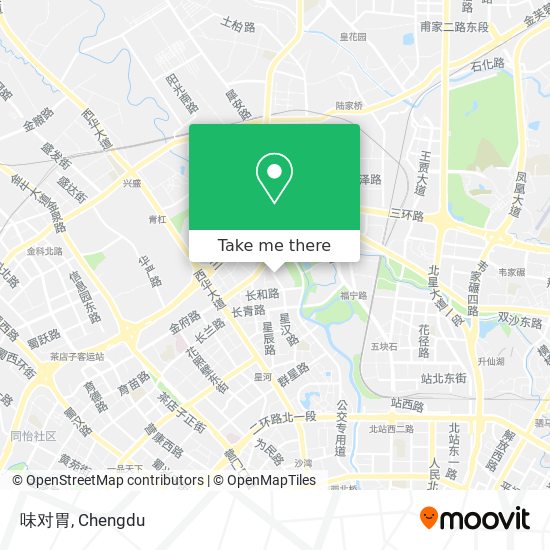 味对胃 map