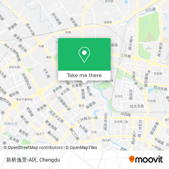 新桥逸景-A区 map