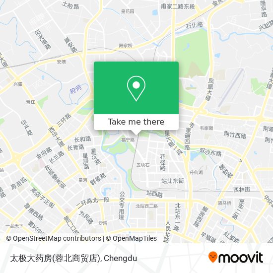太极大药房(蓉北商贸店) map