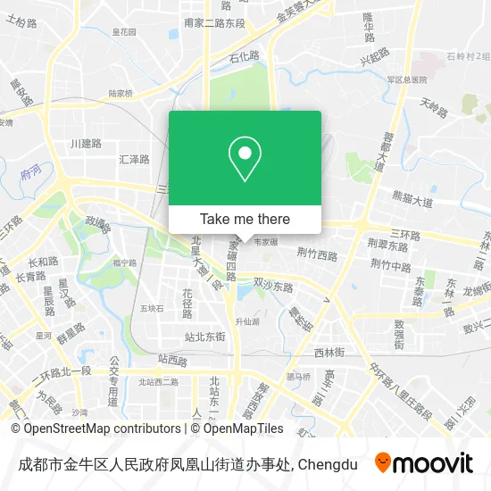 成都市金牛区人民政府凤凰山街道办事处 map