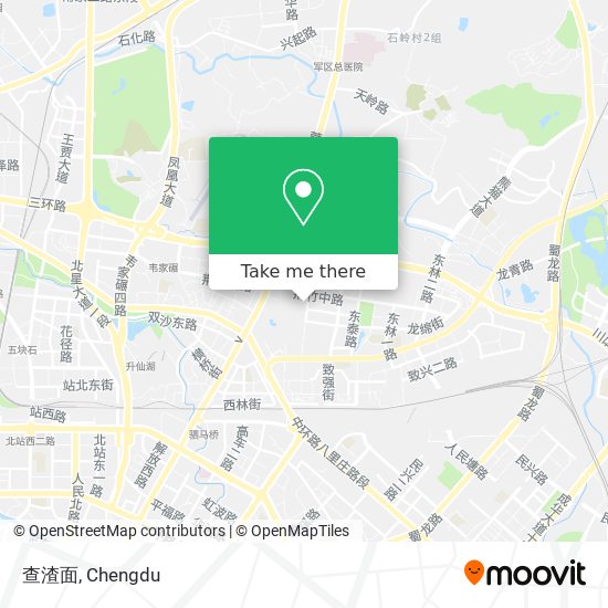 查渣面 map