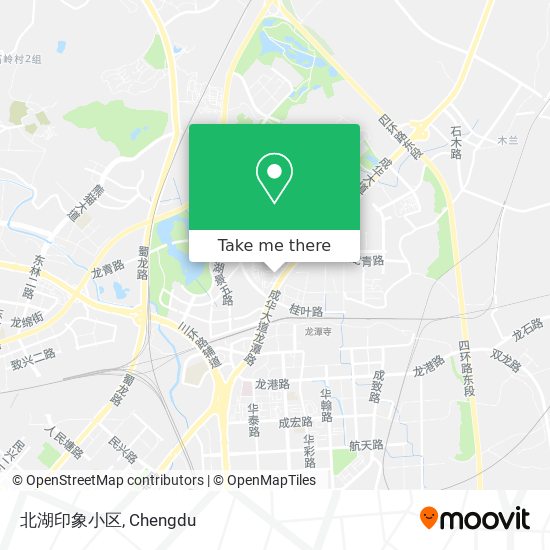 北湖印象小区 map
