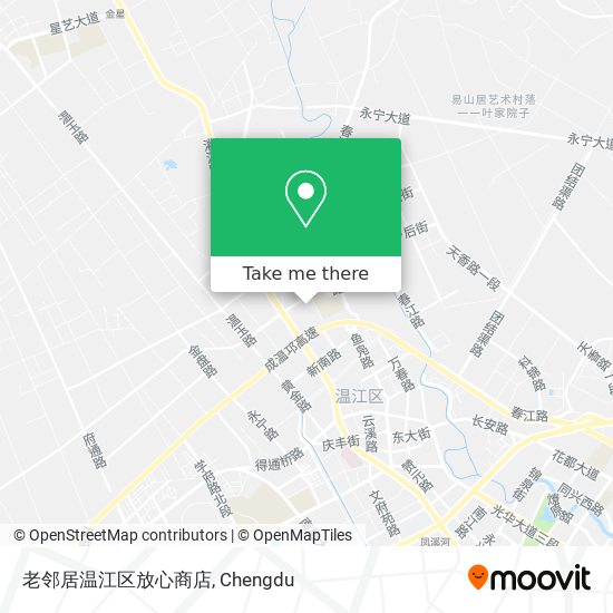 老邻居温江区放心商店 map