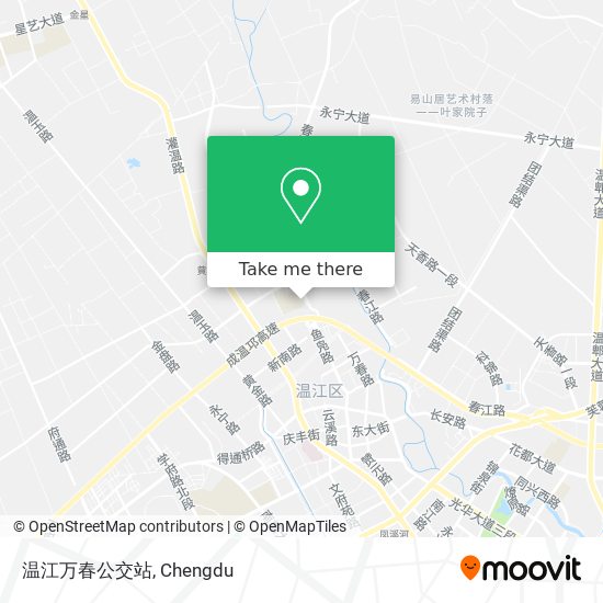 温江万春公交站 map