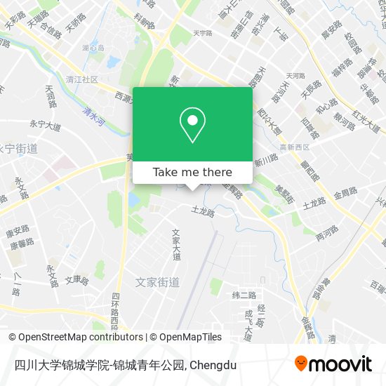 四川大学锦城学院-锦城青年公园 map