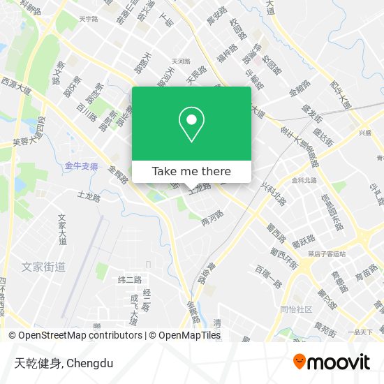 天乾健身 map