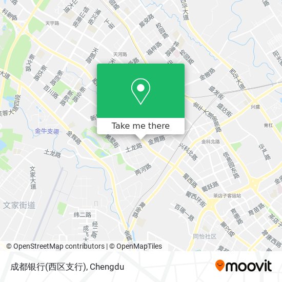 成都银行(西区支行) map