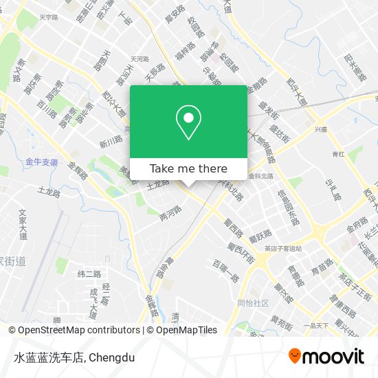 水蓝蓝洗车店 map