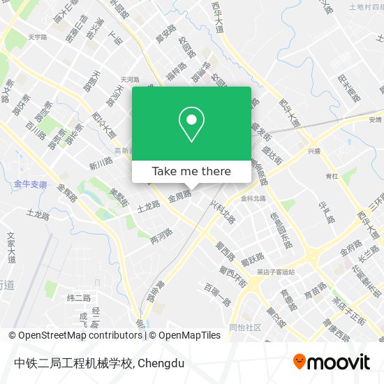 中铁二局工程机械学校 map