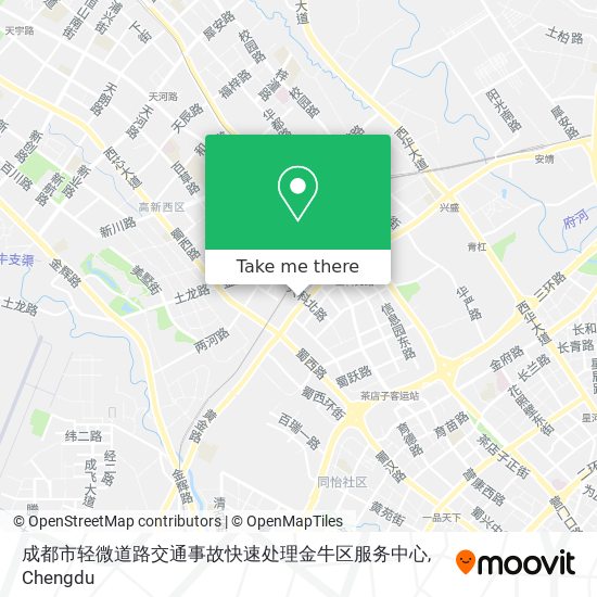 成都市轻微道路交通事故快速处理金牛区服务中心 map