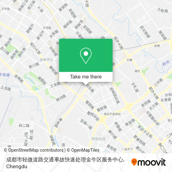 成都市轻微道路交通事故快速处理金牛区服务中心 map