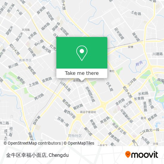 金牛区幸福小面店 map