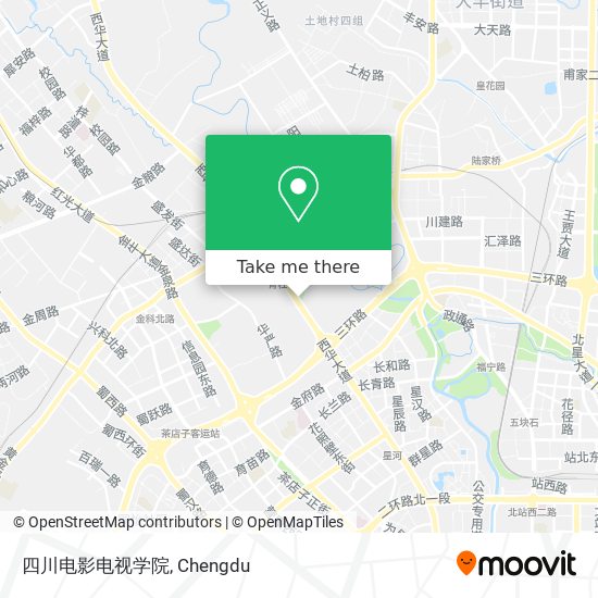 四川电影电视学院 map