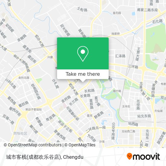 城市客栈(成都欢乐谷店) map