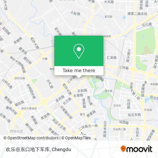 欢乐谷东口地下车库 map