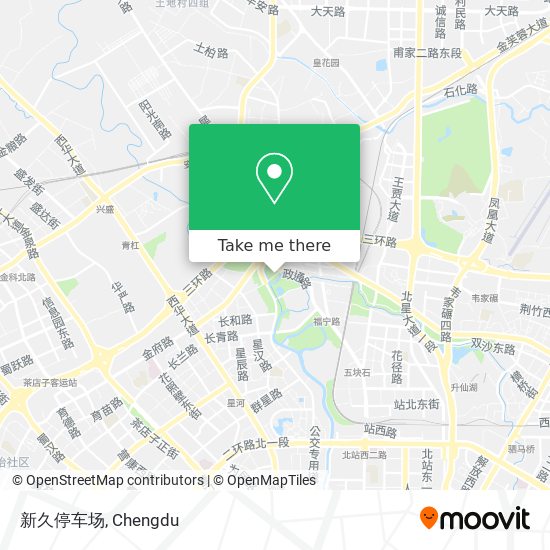 新久停车场 map