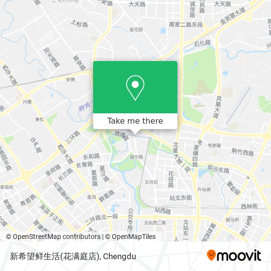新希望鲜生活(花满庭店) map