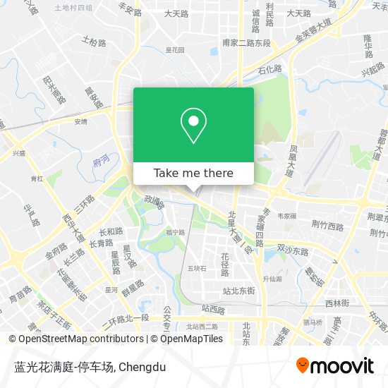 蓝光花满庭-停车场 map