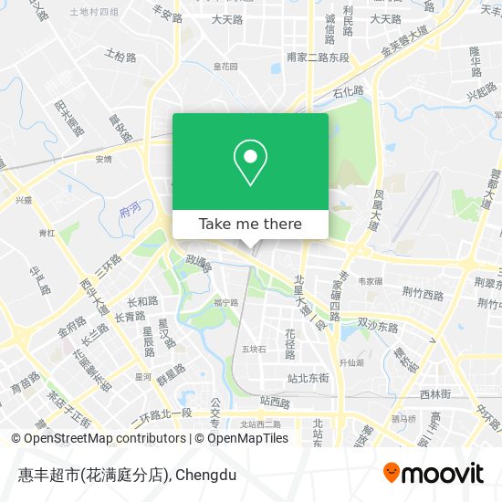 惠丰超市(花满庭分店) map