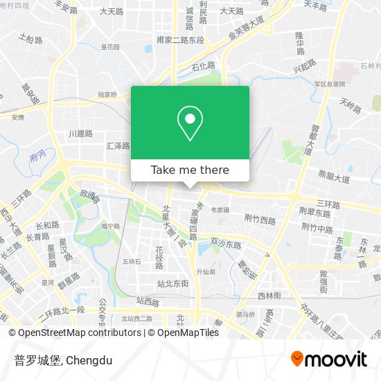 普罗城堡 map