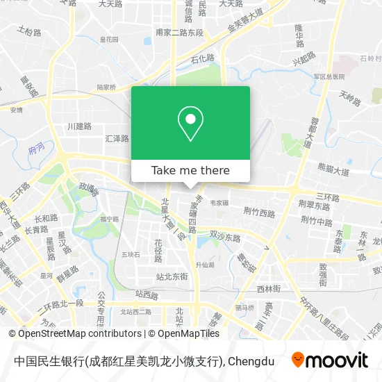 中国民生银行(成都红星美凯龙小微支行) map