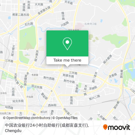 中国农业银行24小时自助银行(成都富森支行) map