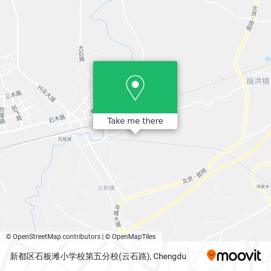 新都区石板滩小学校第五分校(云石路) map