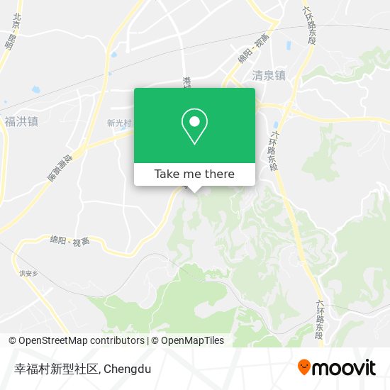 幸福村新型社区 map