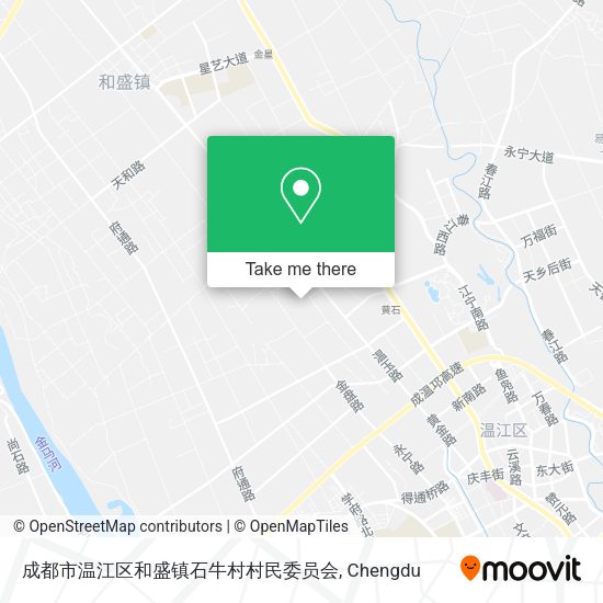 成都市温江区和盛镇石牛村村民委员会 map