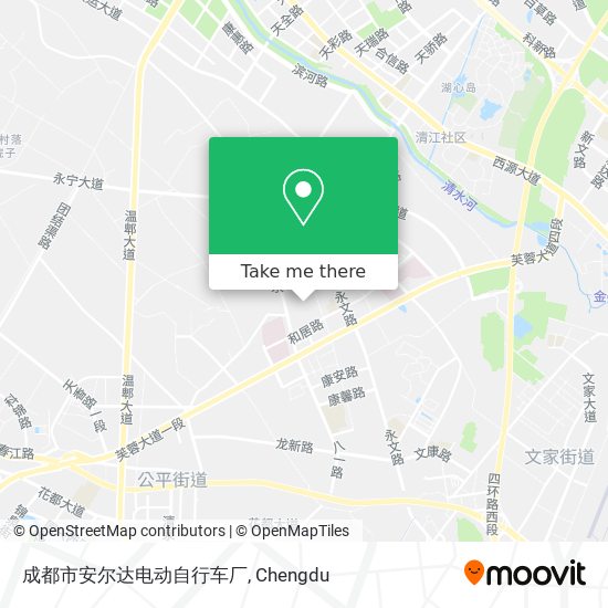 成都市安尔达电动自行车厂 map