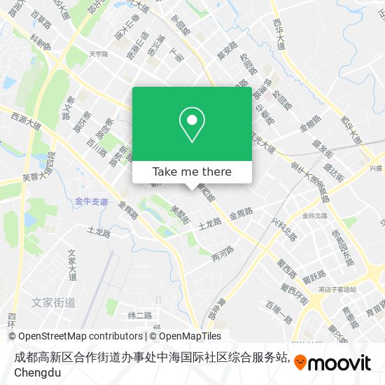 成都高新区合作街道办事处中海国际社区综合服务站 map