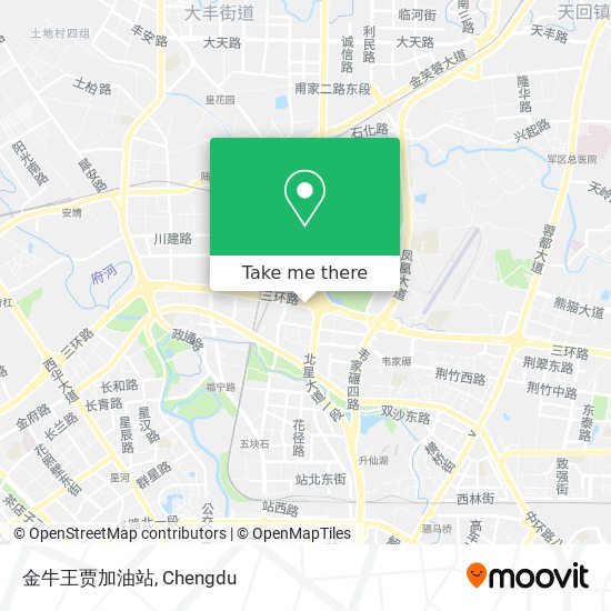 金牛王贾加油站 map