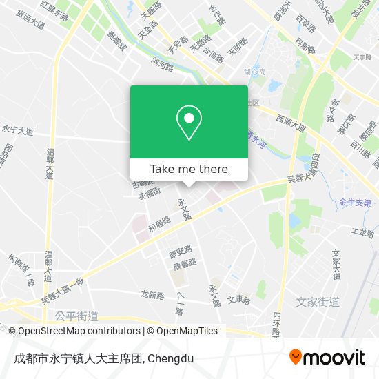 成都市永宁镇人大主席团 map