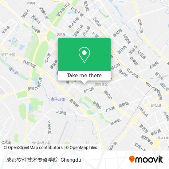 成都软件技术专修学院 map