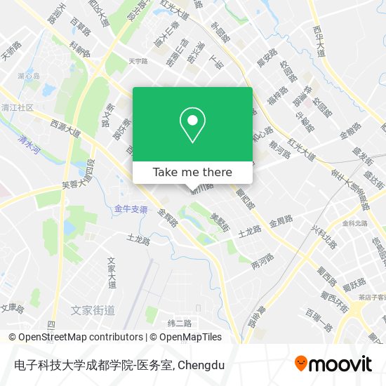 电子科技大学成都学院-医务室 map