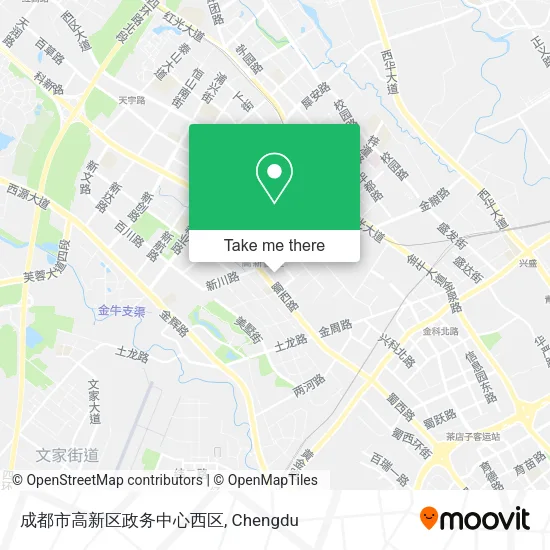 成都市高新区政务中心西区 map