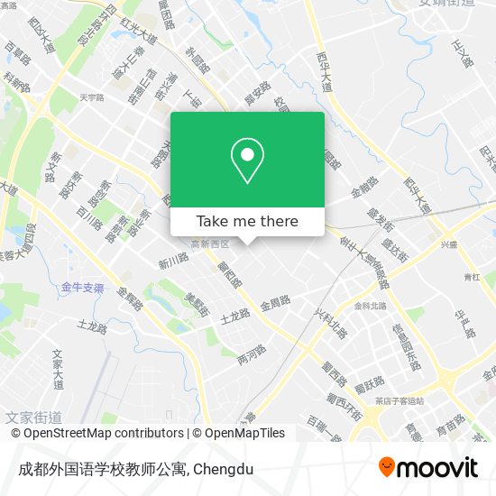 成都外国语学校教师公寓 map