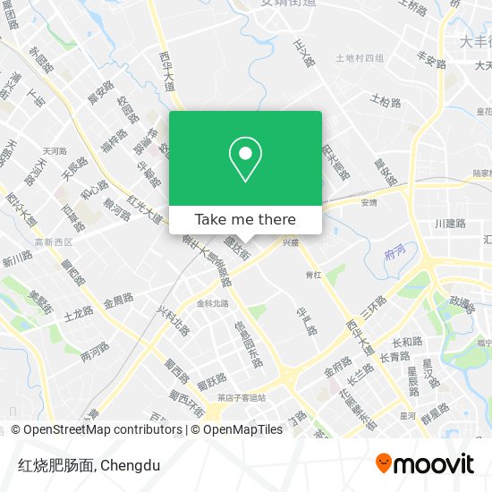 红烧肥肠面 map